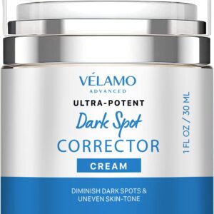 VELAMO ADVANCED Dark Spot Remover for Face and Body: Dark Spot Corrector Cream - Freckle/Melasma/Sun Spot/Age Spot/Brown Spot Remover 1 OZ/30g