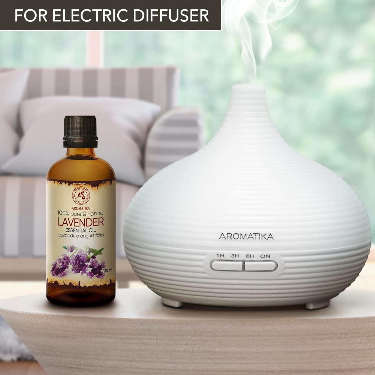 Lavender Essential Oil 3.4 Fl Oz - Lavandula Angustifolia - 100% Pure & Natural use for Tension Relief - Good Mood - Freshen Rooms - for Bath - Sauna - Scented Oils - Image 7