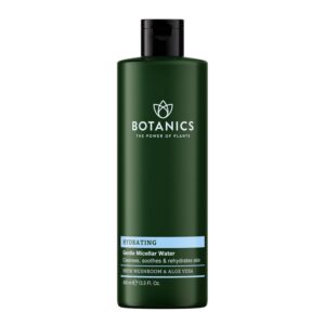 Botanics Micellar Water Makeup Remover - Hydrating & Gentle Cleansing Water - Enriched with Snow Mushroom & Aloe Vera - Vegan & Cruelty-Free Eye Makeup Remover Liquid (13.5 Fl Oz)