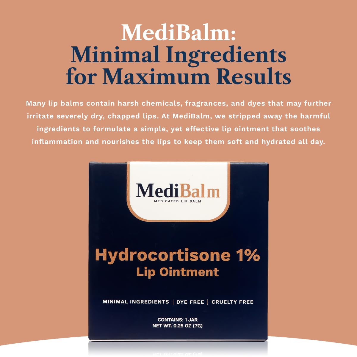 1% Hydrocortisone Lip Balm – Petrolatum-Free Relief for Chapped, Dry, or Irritated Lips due to Accutane, Isotretinoin associated Cheilitis, Weather Damage, and more - Unflavored - Image 6