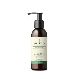 Sukin Facial Moisturizer Pump, Hydrating Face Cream with Wheat Germ and Vitamin E to Deeply Nourish, Soften and Improve Skin Texture, 4.23 Fl Oz
