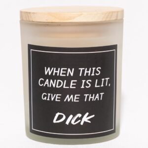Candles for Men,Husband and Boyfriend, Funny Candles,Sex Candle,Unique Anniversary, Valentine's Day, Birthday, Christmas Gifts, Couple Gift, Single Female Bride Shower Gift, Sandalwood Candle