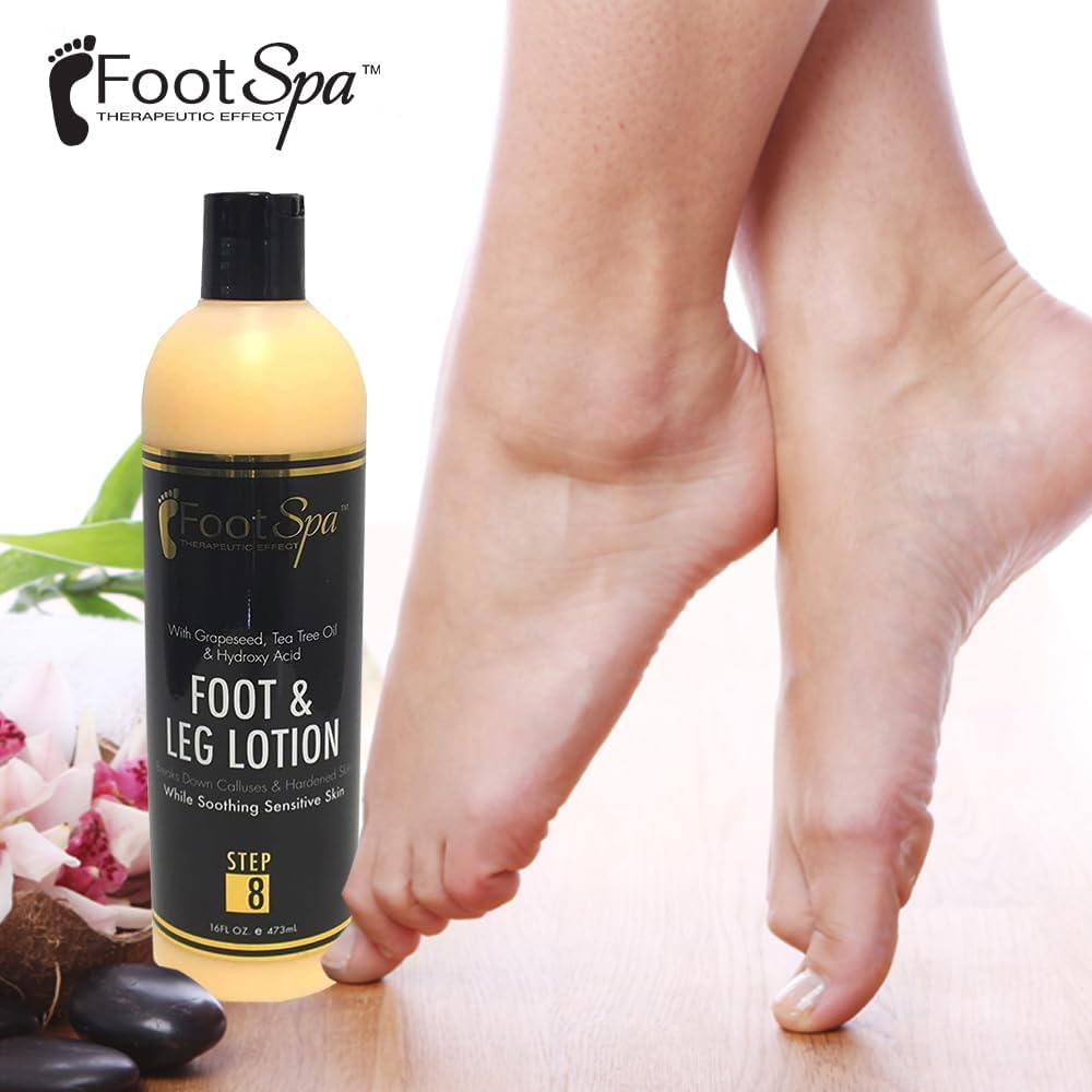 Healing Foot Spa Massage Lotion 16 Oz Peppermint Eucalyptus Natural Oils - Image 2