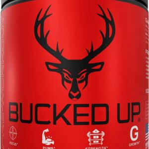 Bucked Up Pre Workout - Best Tasting - 6 Grams Citrulline, 2 Grams Beta Alanine Non Proprietary Blend, Powder (Strawberry Kiwi)