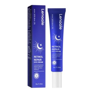 Retinol Eye Cream, Hydrating Under Eye Care Daily Wrinkle Cream, Infused with AHA30% to Smooth and Hydrate Skin, Eye Crea for Dark Circles Treatments, Reduce Under Eye Bags, Smooth Wrinkles, 1Pack