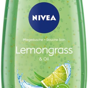 NIVEA Lemongrass & Oil Nourishing Shower Gel (250 ml), Refreshing Shower Gel with Nourishing Oil Beads, Pampering Shower with Revitalising Lemongrass Fragrance