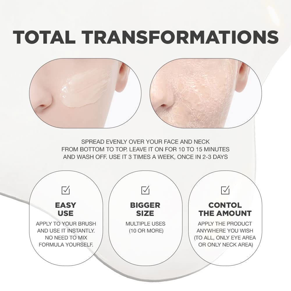 Skin Tightening All-In-One Wash Off Face Lifting Mask with Hyalpol Matrix Age-Defying Formula | Tube-Type, Long-Lasting Mask | Natural, Cruelty-free, Travel Friendly - Image 7