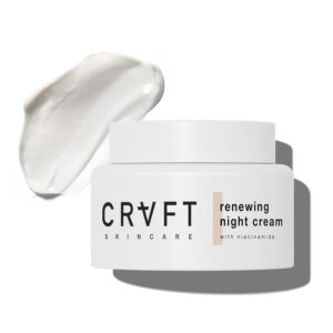 Hair Craft Co. Night Cream Moisturizer for Face 1.5oz – Hydrating for Face Anti-Aging, Wrinkle Prevention, & Nighttime Skin Renewal - 30 Day Supply