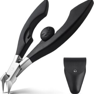 Ingrown Toenail Clippers Straight Blade for Ingrown and Thick Nails, Professional Toe Nail Clippers for Men with Wide Jaw, Stainless Steel Sharp Pointed Tip Ingrown Nail Clipper