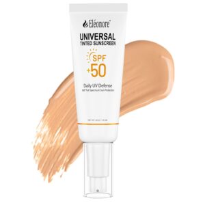 Tinted Sunscreen Lotion, Sunscreen for Face SPF 50 – Travel Size Sunblock Facial Moisturizer – Tinted Moisturizer – Face Moisturizer With SPF 50ml