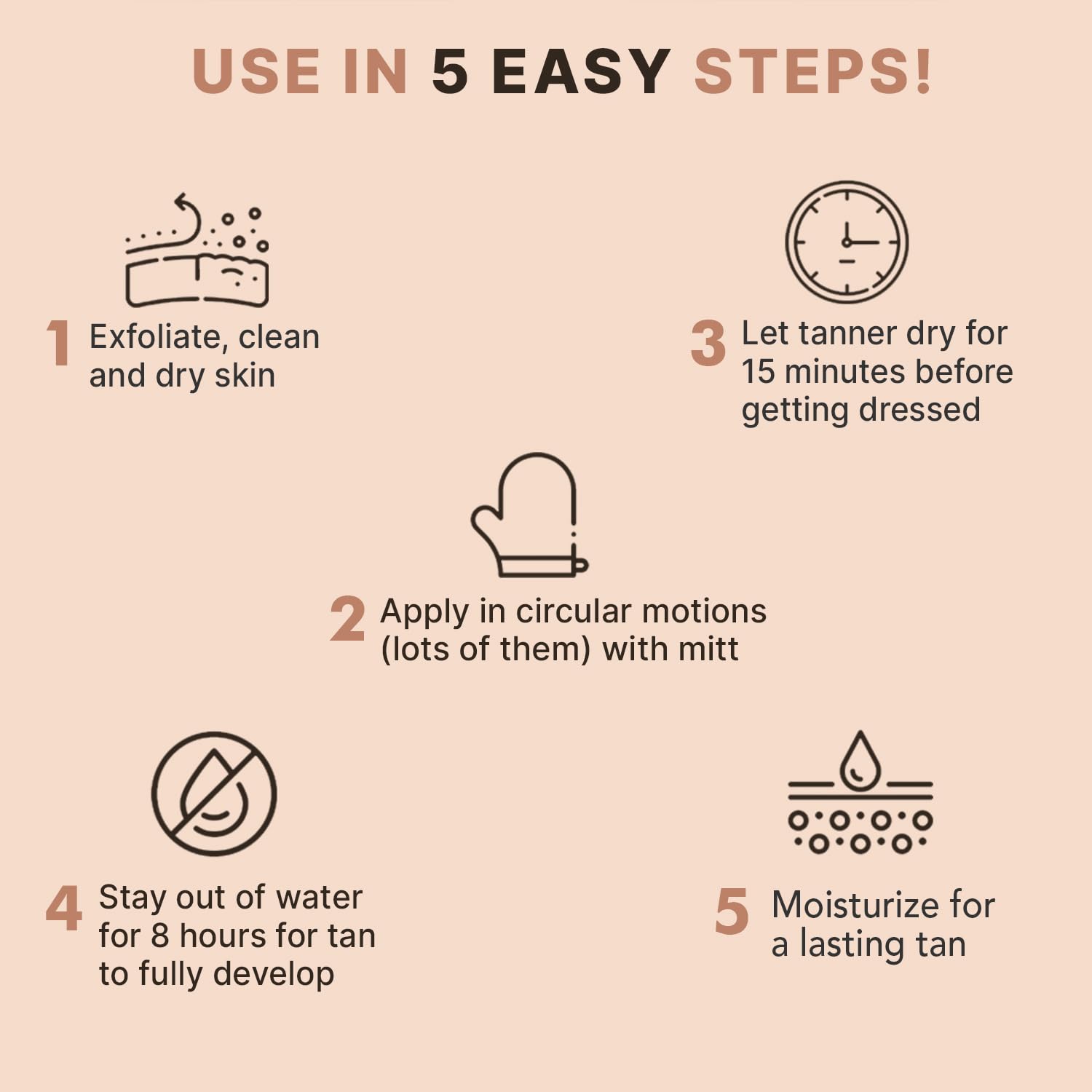 Self Tanner Mousse - USA Made with Natural & Organic Ingredients, Self Tanning Mousse for Dark Fake Tan, Sunless Tanner, Clear & Non Toxic Tanning Foam for Streak Free Finish, No Nasty Smell - Image 7