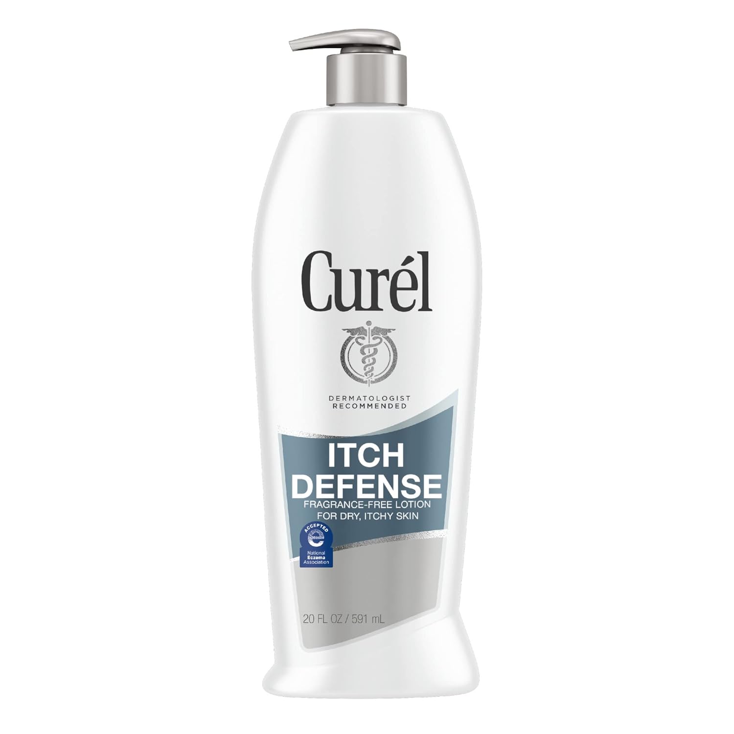 Curel Itch Defense Calming Body Lotion & Fragrance Free Comforting Body Lotion, Unscented Dry Skin Moisturizer for Sensitive Skin, with Advanced Ceramide Complex, Repairs Moisture Barrier, 20 oz - Image 2
