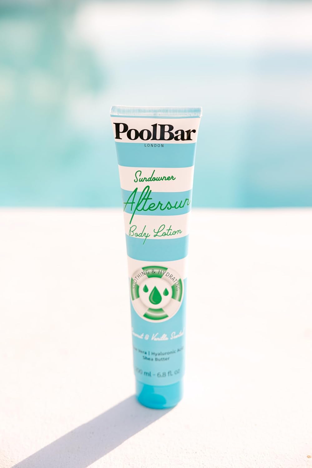 PoolBar Sundowner Aftersun Body Lotion for Women Skin Care, Deep Hydration and Soothing Relief with Coconut & Vanilla Scent, Enriched with Hyaluronic Acid, Shea Butter, and Aloe Vera, 200ml - Image 2