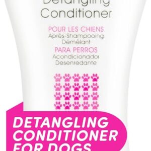 BioSilk for Dogs Silk Therapy Dog Detangling Conditioner - Moisturizing Dog Hair Detangler for Dematting, Conditioning Matted Hair and Tangle Remover - Dog Grooming Supplies, 12 Fl Oz