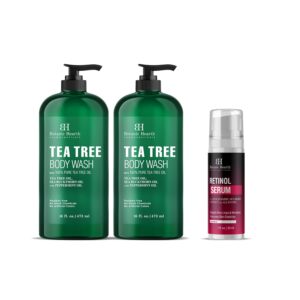 Botanic Hearth Tea Tree Body Wash 16 fl oz x 2 and