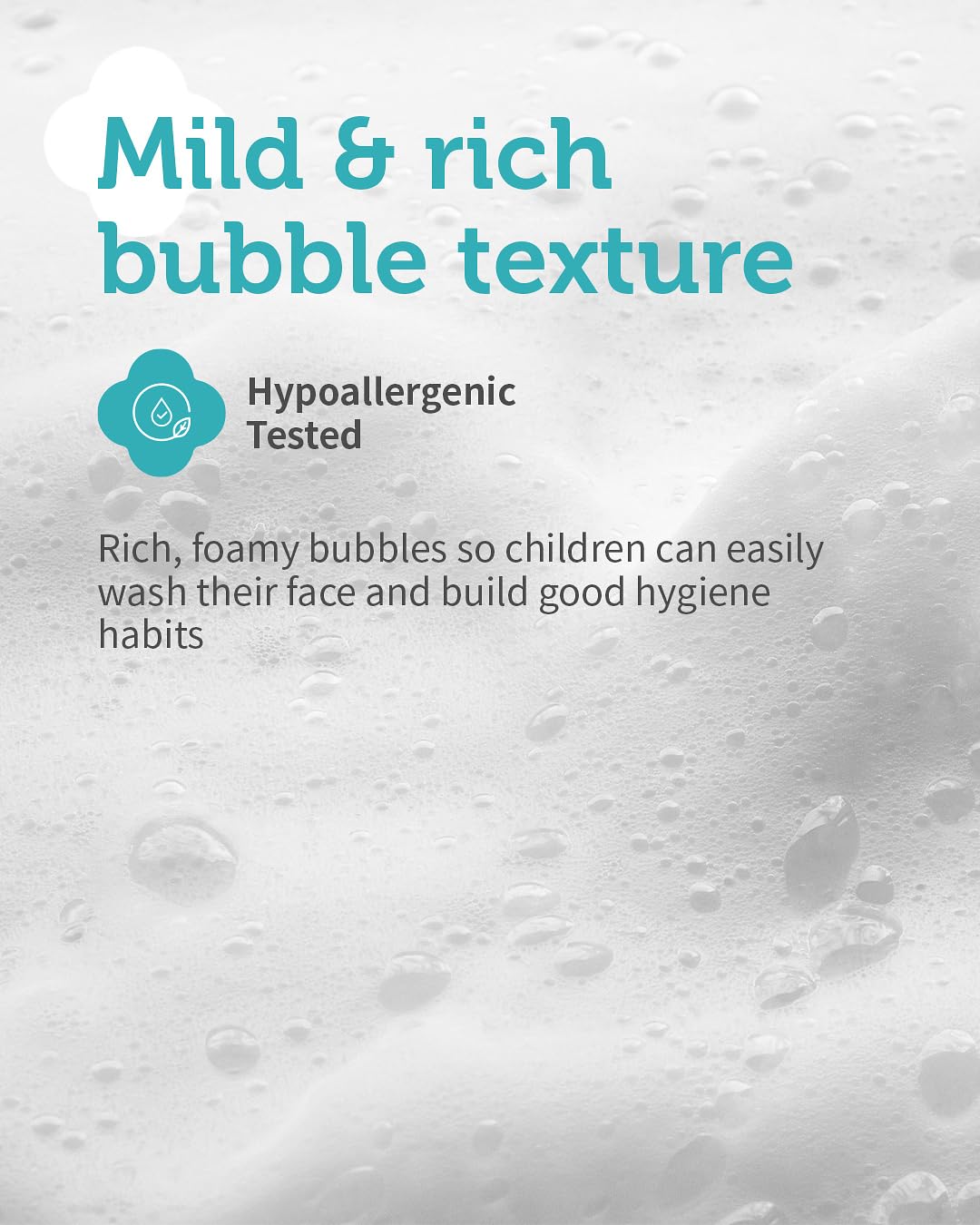 Kids' Bubble Facial Cleanser x Maltese - Korean Kids Low pH Bubble Foam Face Wash - Gentle Cleansing & Hydrating with Panthenol and Amino Acids - Allergen Free Scent, 3.38 fl.oz. - Image 4