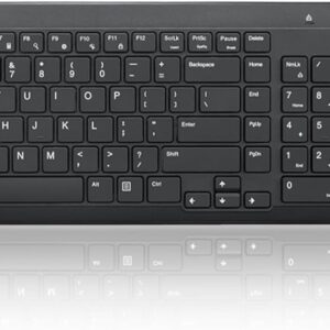 Lenovo 300 Wireless Combo Keyboard and Mouse, 2.4 GHz Nano USB-A Receiver, Batteries Included
