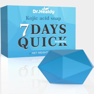 Birthday Gifts for Women Men,Kojic Acid Soap,Dark Spot Remover Bar Soap with Coconut oil,turmeric soap bar with Vitamin C,Vitamin E, Retinol,Hyaluronic Acid, Facial Brightening Soap(Ocean essence)