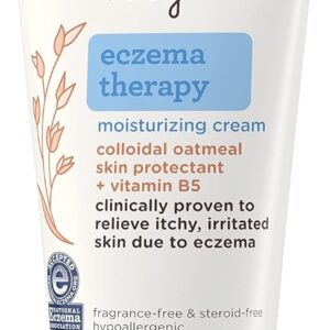 Aveeno Baby Eczema Therapy Moisturizing Cream, Natural Colloidal Oatmeal & Vitamin B5, Baby Eczema Cream for Dry, Itchy, Irritated Skin Due to Eczema, Paraben- & Steroid-Free, 7.3 oz
