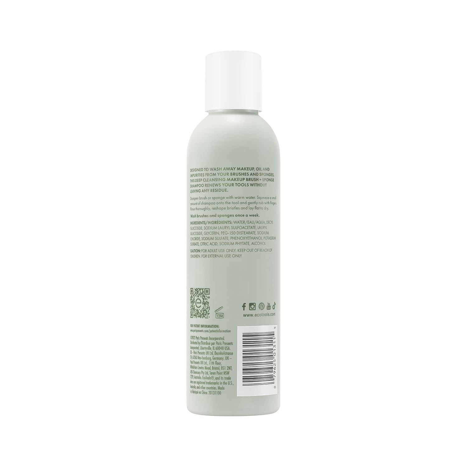 Ecotools 6 oz Gentle Makeup Brush Cleansing Shampoo for Effective Cleaning - Image 10