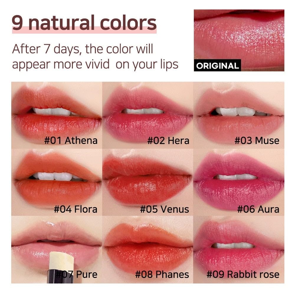 Lux Triple Lip Cure Balm (0.17 oz) (Pure) 4 million units sold in Korea, Natural Tinted Korean Lip Balm, Petroleum/Paraben Free, Lip Butter,lip balm hydrating,tinted moisturizer - Image 2