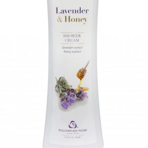 Bulgarian Lavender and Honey Shower Gel with Natural Lavender Extract, Honey Extract, Deep Moisturizing Body Wash 13.5 oz