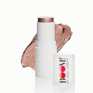 Boomstick Glimmer Highlighter Makeup Stick - Subtle Shimmer Face Highlighter Stick for Mature Skin - Hydrating Cream Makeup for Cheekbones, Brow Bones & Nose - No-Glitter Highlight