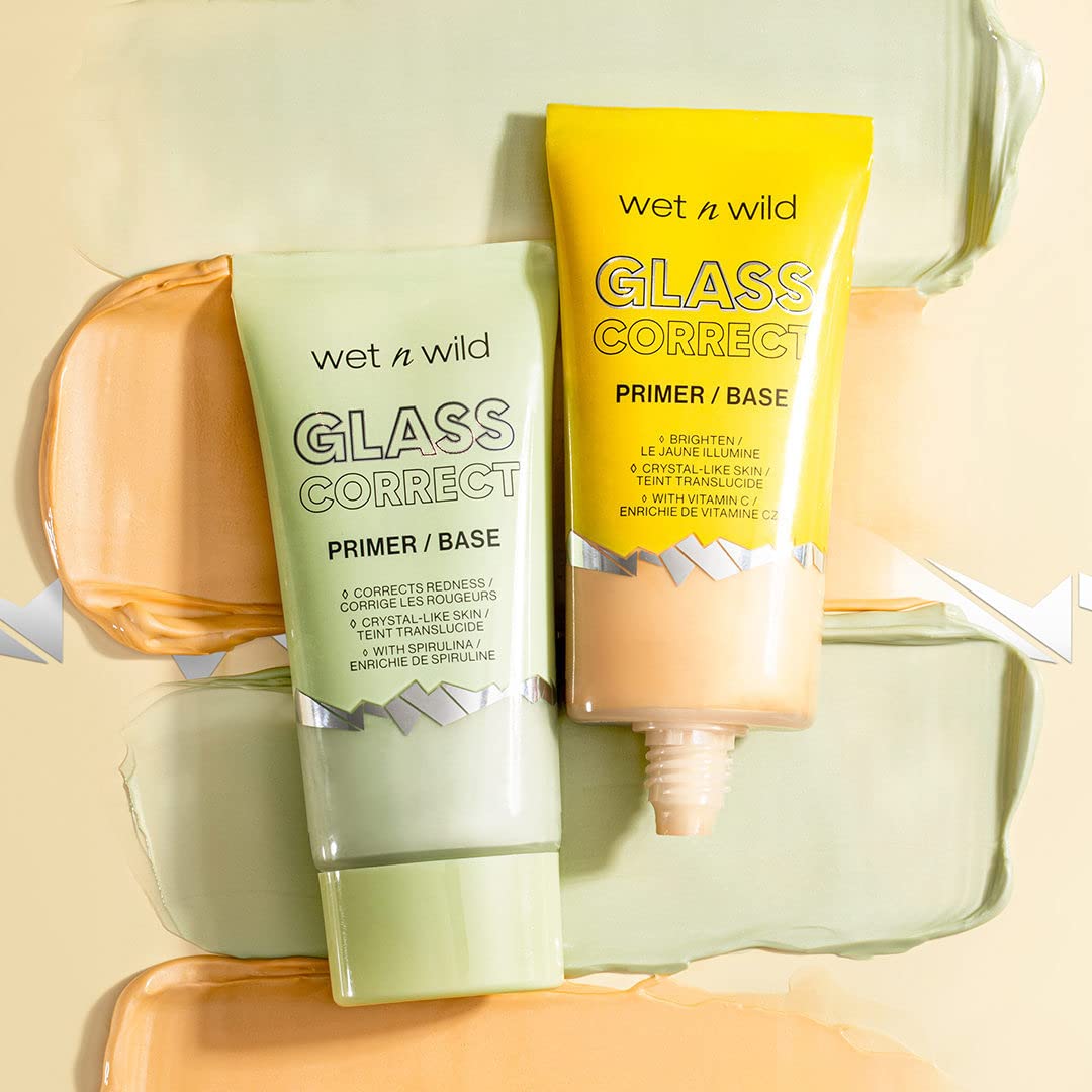 wet n wild Prime Focus Glass Skin Correct Primer Bright Crystal Finish, Green, 0.91 Fl Oz - Image 11