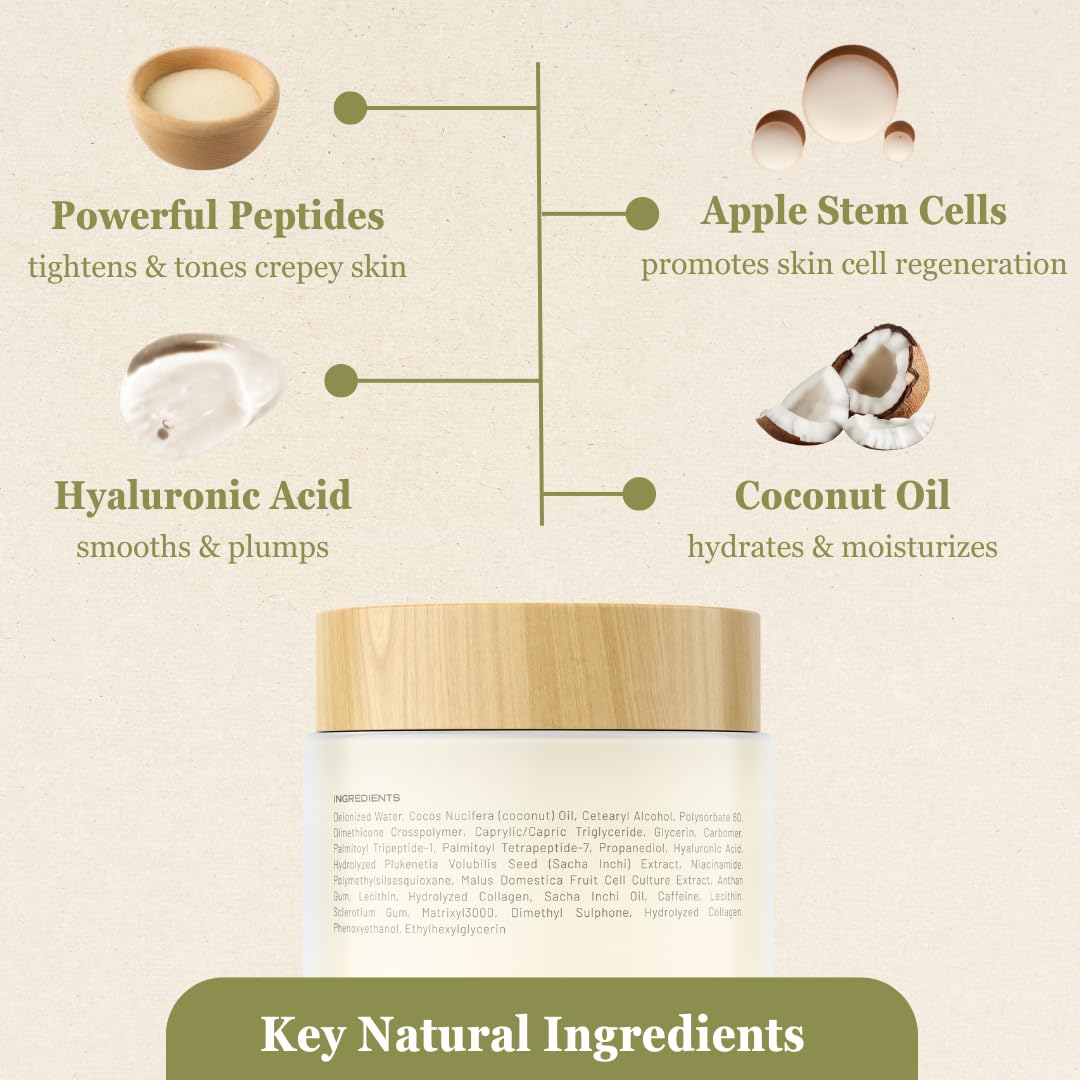 NutraVive Anti-Aging Crepe Repair Cream 8.1 Oz Body, Neck & Face Treatment - Image 2