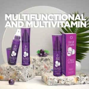 Açaí Serum Nutri Care Oil with Antioxidants, Vitamins, UV Filter - Nourishes, Repairs, Seals & Strengthens Damaged Hair - Smooth, Shiny, Healthy Results Professional 45ml