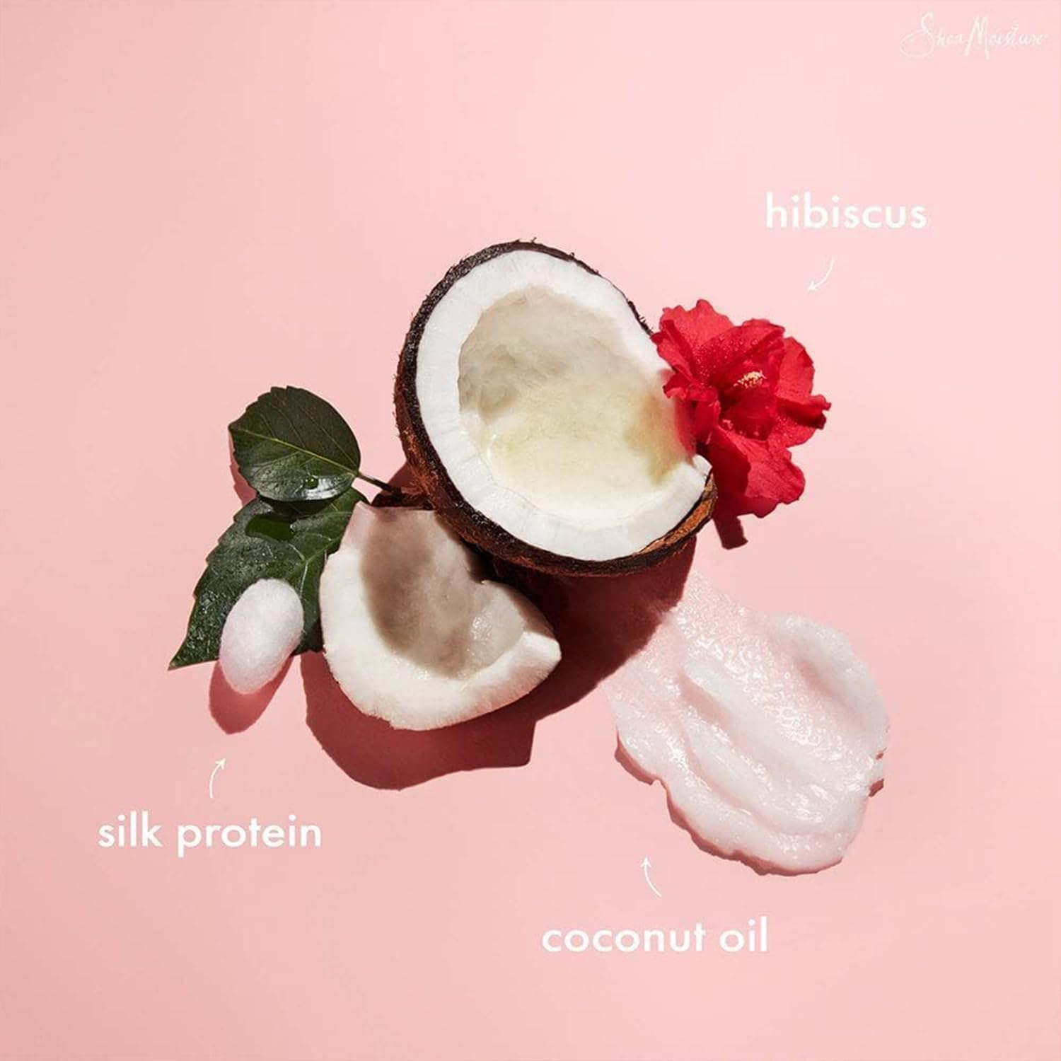 Shea Moisture Coconut & Hibiscus Curl & Shine 3 Piece Anti-Frizz Gift Set with Smoothing Oil - Image 6