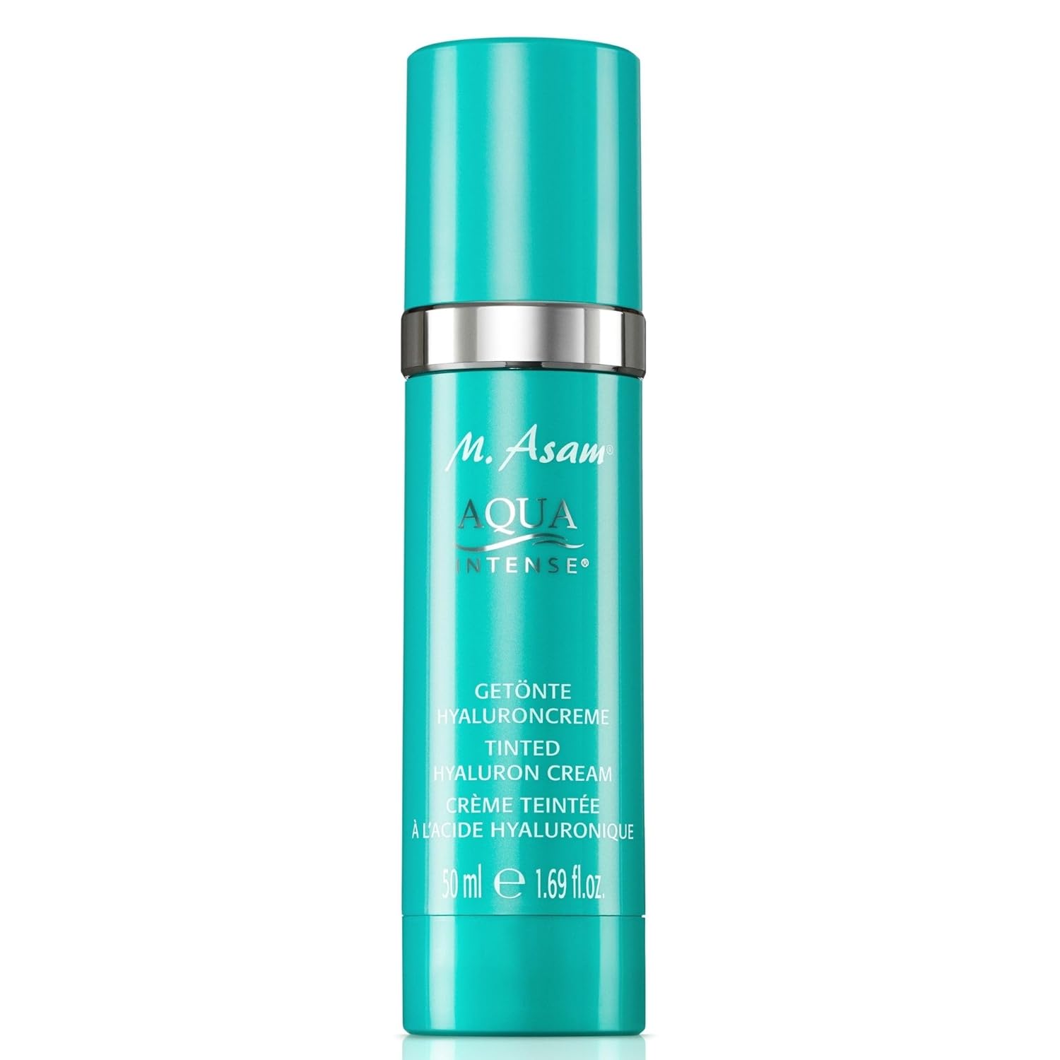 M. Asam AQUA INTENSE Tinted Moisturizer (1.69 fl oz) - Face Moisturizer & Tinted Cream with Hyaluronic Acid, Natural Finish, Skin Care for All Skin Types