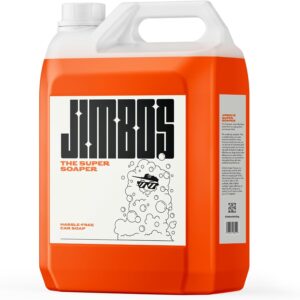Jimbos SUPER SOAPER – Touchless Car Wash Soap Concentrate | High Foaming pH Neutral Car Shampoo for Foam Cannon, Pressure Washer & Rinseless Wash | Safe for Ceramic Coatings – 128 Fl oz