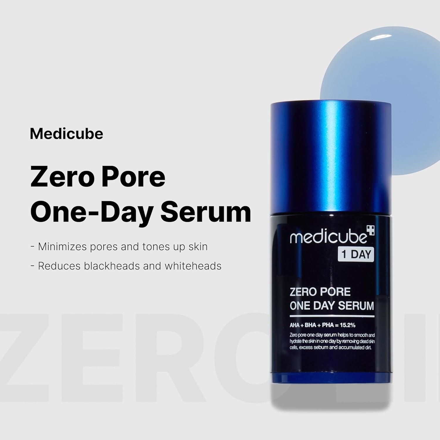 Medicube Zero Pore One-Day Serum 1.01 fl oz Overnight Resurfacing AHA BHA PHA Niacinamide - Image 2