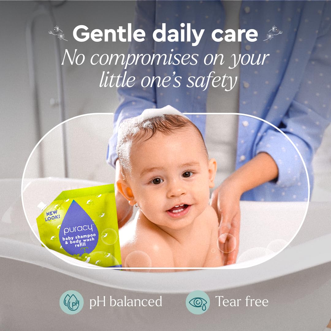 Puracy 48 oz Tear-Free Natural Kids Shampoo and Body Wash 12 Fruit Extracts - Image 3