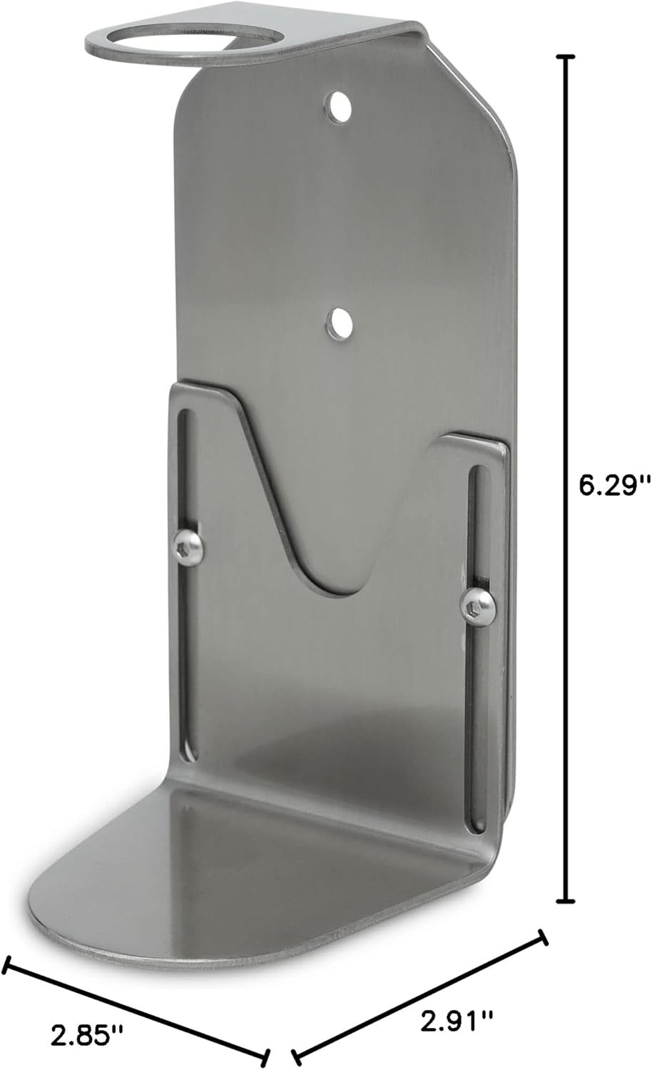 Brushed Nickel Wall-Mounted Single Bottle Dispenser Holder Bracket for Kitchen and Bathroom - Image 5