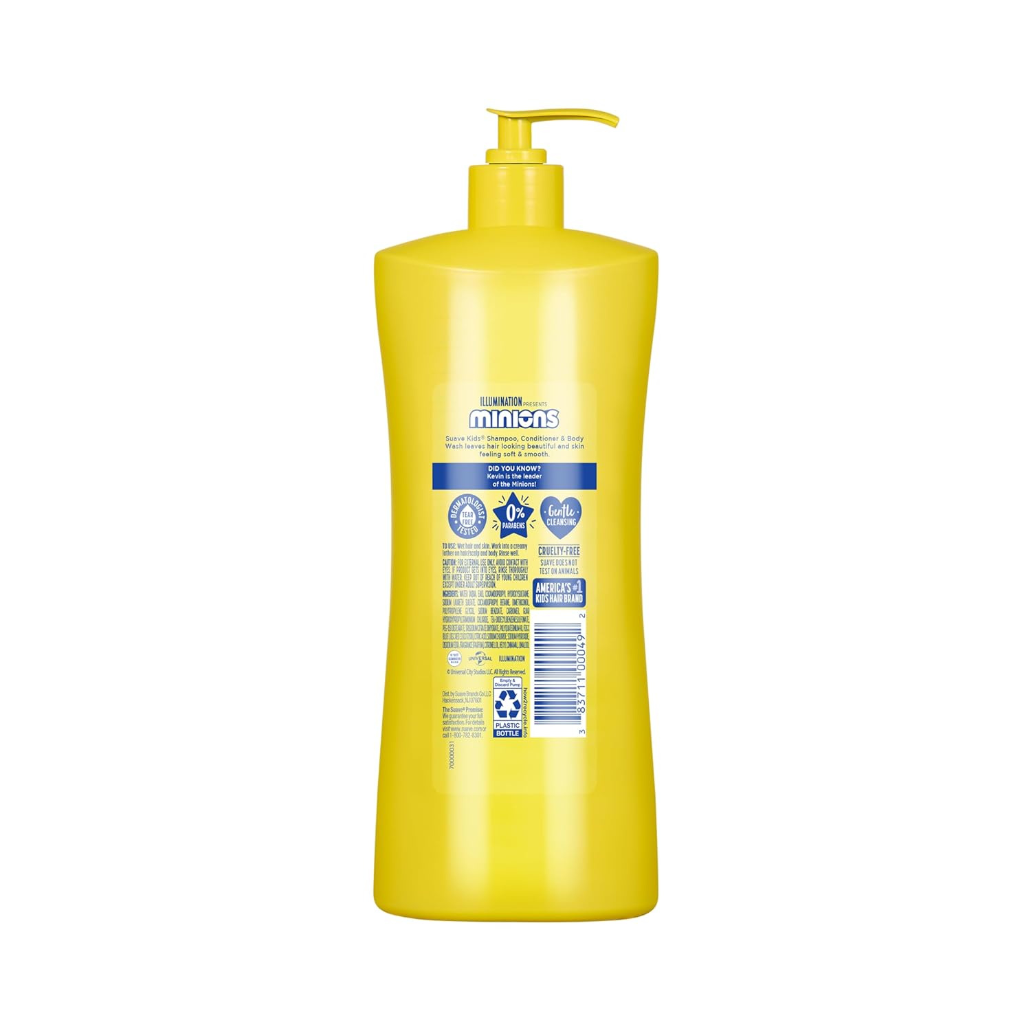 Suave Kids Minions 3-In-1 Shampoo, Conditioner, and Body Wash, For Tear-Free and Gentle Cleansing, 28 oz(Pack of 4) - Image 8