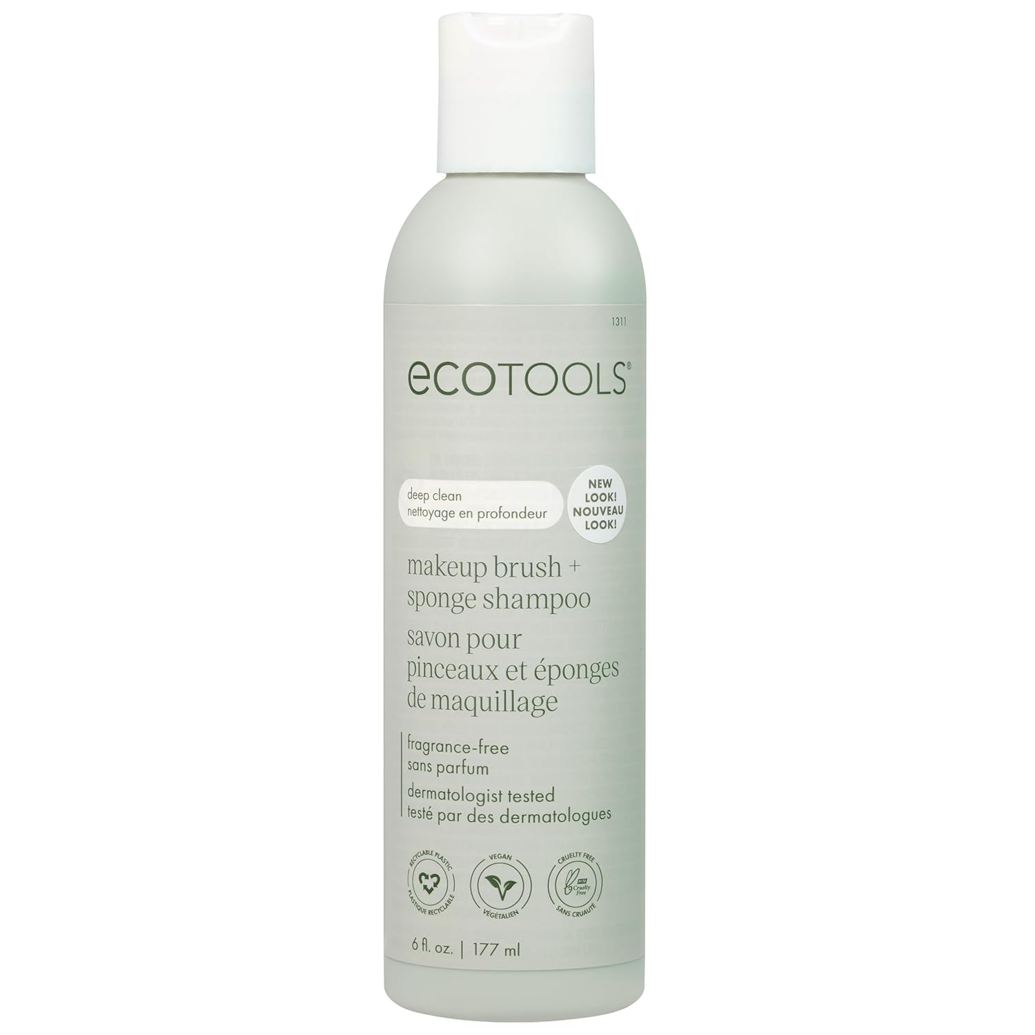 Ecotools Makeup Brush Cleaner Cleansing Shampoo, 6 oz