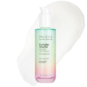 Pacifica Future Youth Foaming Face Wash - Hydrating Anti-Aging Cleansing Gel, Dermatologist Tested Gentle Facial Cleanser, Alcohol-Free Vegan Formula for All Skin Types Clean Beauty Cruelty-Free 4.7oz