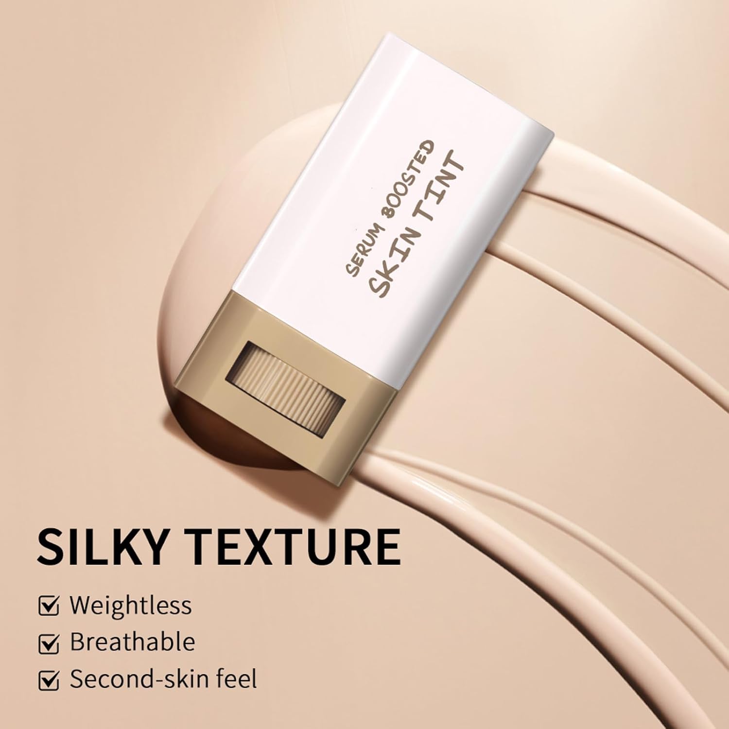 Hydrating Beauty Balm Serum Tinted Moisturizer Stick, Lightweight Flawless Radiant Dewy Finish, Sheer to Medium Coverage, All-Day Wear (Shade 4, 1ct) - Image 7