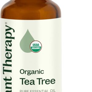 Plant Therapy Organic Tea Tree Oil (Melaleuca) 100% Pure, USDA Certified Organic, Undiluted, Natural Aromatherapy, Therapeutic Grade 30 mL (1 oz)