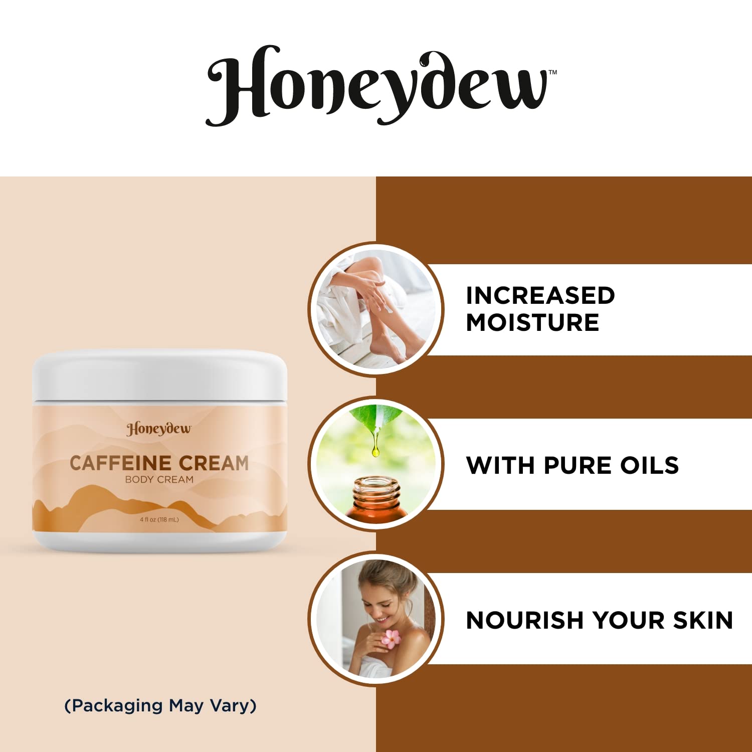 Skin Firming Cream for Cellulite and Wrinkles - Deep Moisturizing Caffeine Cream for Cellulite Fine Lines Dry Skin and Wrinkles - Vegan Gentle Coffee Scent Skin Firming Lotion for Cellulite for Women - Image 4