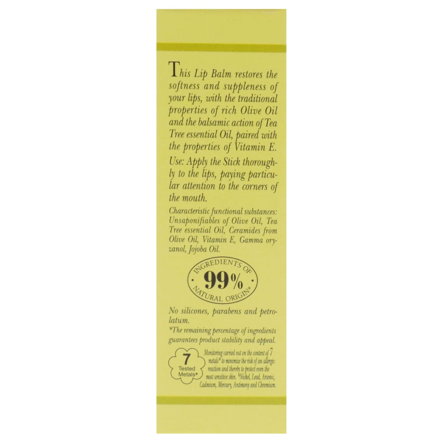 L'Erbolario Olive and Tea Tree Lip Balm – Soothing Lip Treatment with Balsamic Tea Tree Oil and Soothing Olive Oil – Softens and Refreshes - 0.15 oz - Image 6