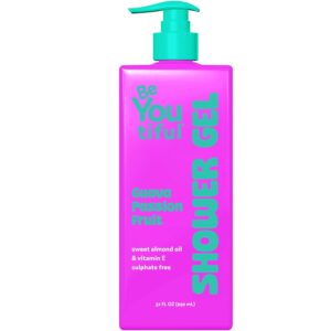 BeYoutiful Natural Hydrating Body Wash for Kids & Teens, Guava Passion Fruit Exfoliating Gel, Cruelty-Free Acne-Prone Sensitive Skin Care, 32 oz