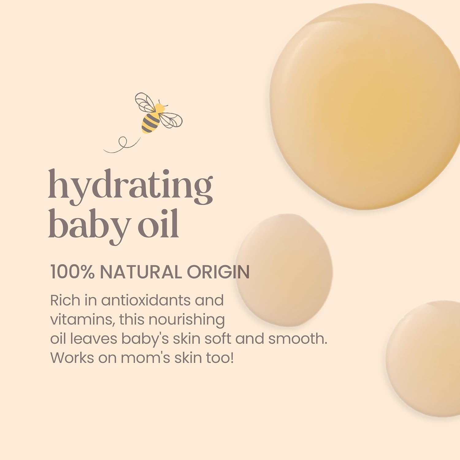 Burt's Bees Baby Nourishing Baby Oil, 100% Natural Origin Skin Care - 5 Ounce Bottle - Image 3