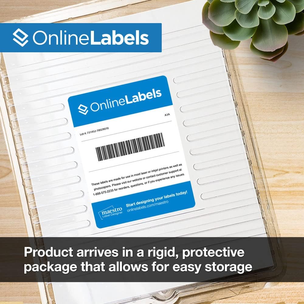 White Matte Printable Lip Balm Labels 2.125 x 2.125 Inch Pack of 1200 Labels - Image 4