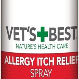 Vet's Best Allergy Itch Relief Spray for Dogs | Soothes Dog Dry Skin | Relieves The Urge to Itch, Lick, and Scratch | 8 Ounces