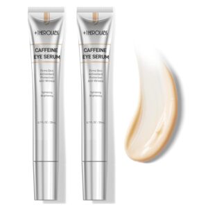 Caffeine Eye Serum - Under Eye Cream for Dark Circles, Puffiness & Puffy Bags with Caffeine, Niacinamide, Hyaluronic Acid, Vitamin E & Peptides