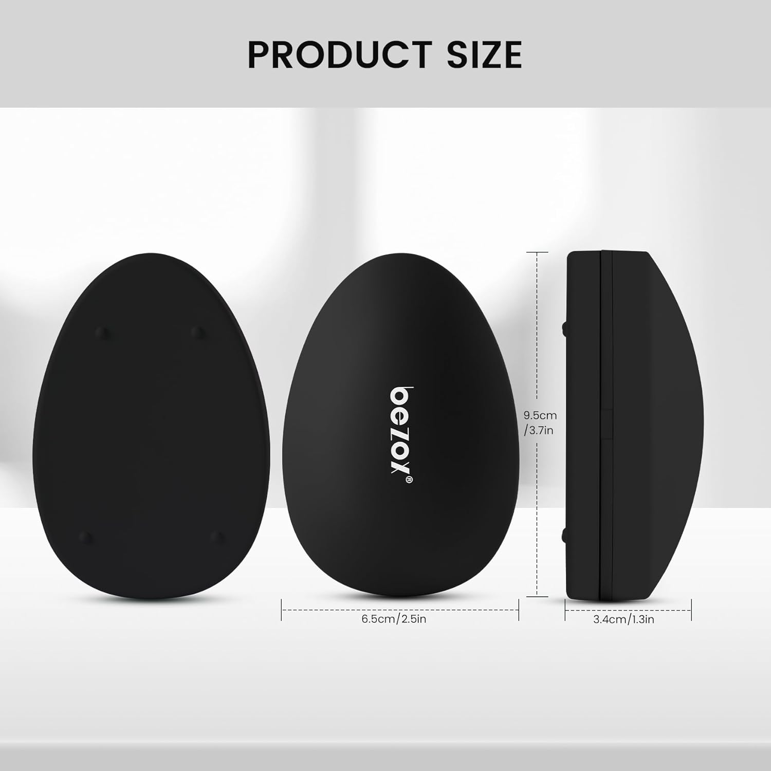 BEZOX Nano Glass Foot Pumice Stone Callus Remover Black with Cover Gentle Glass Foot File Scraper - Image 8