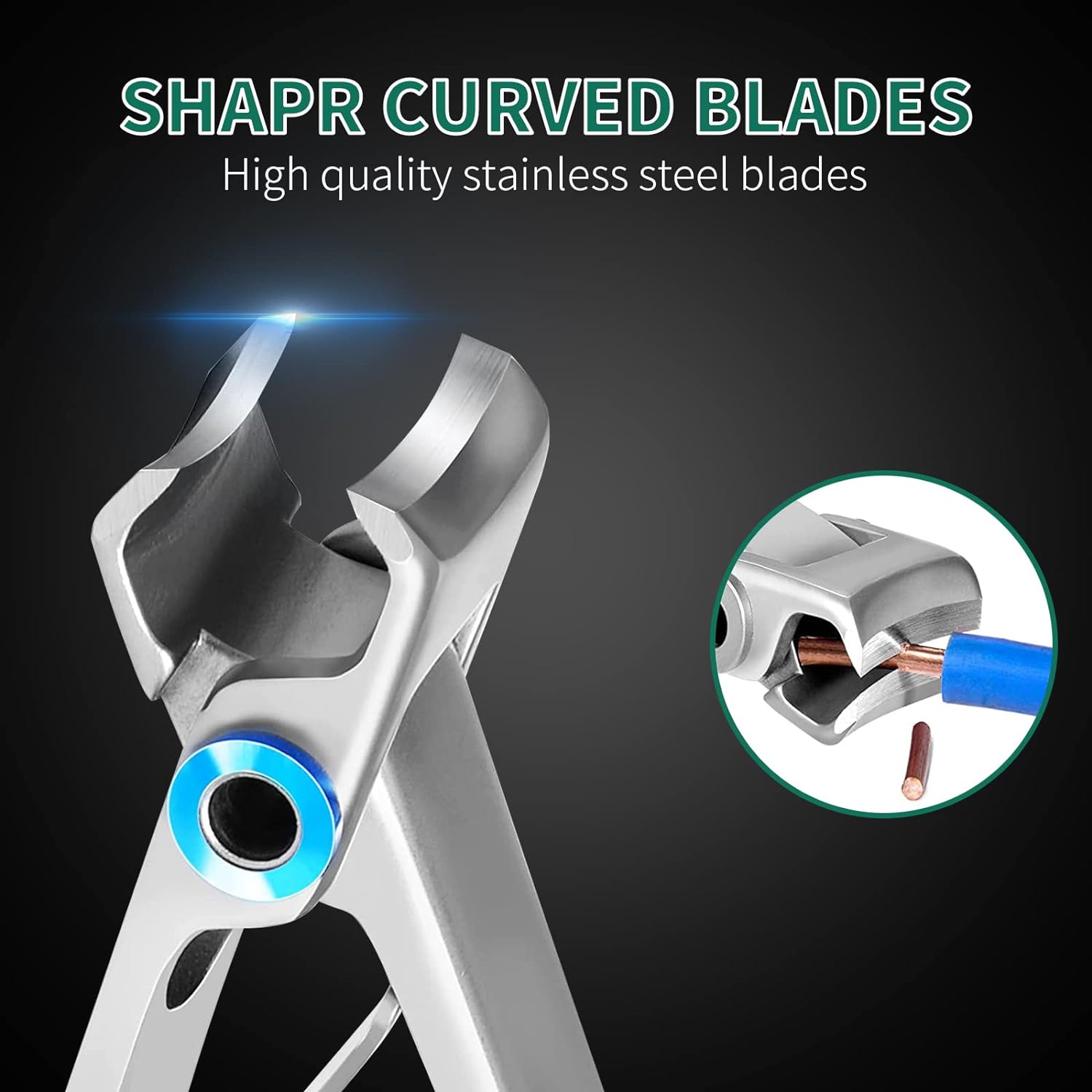 SZHLUX Ultra Wide Jaw Opening Nail Clipper Set for Thick Nails Men Women Silver Large - Image 5